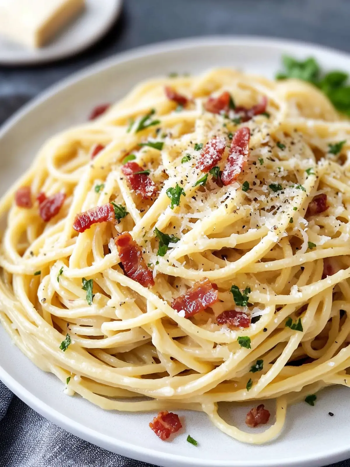 Easy Garlic Bacon Pasta