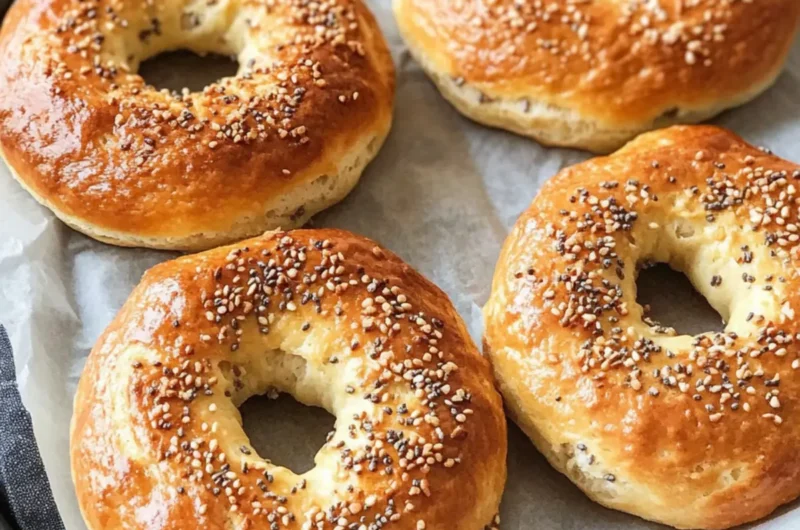 3 Ingredient Protein Bagels