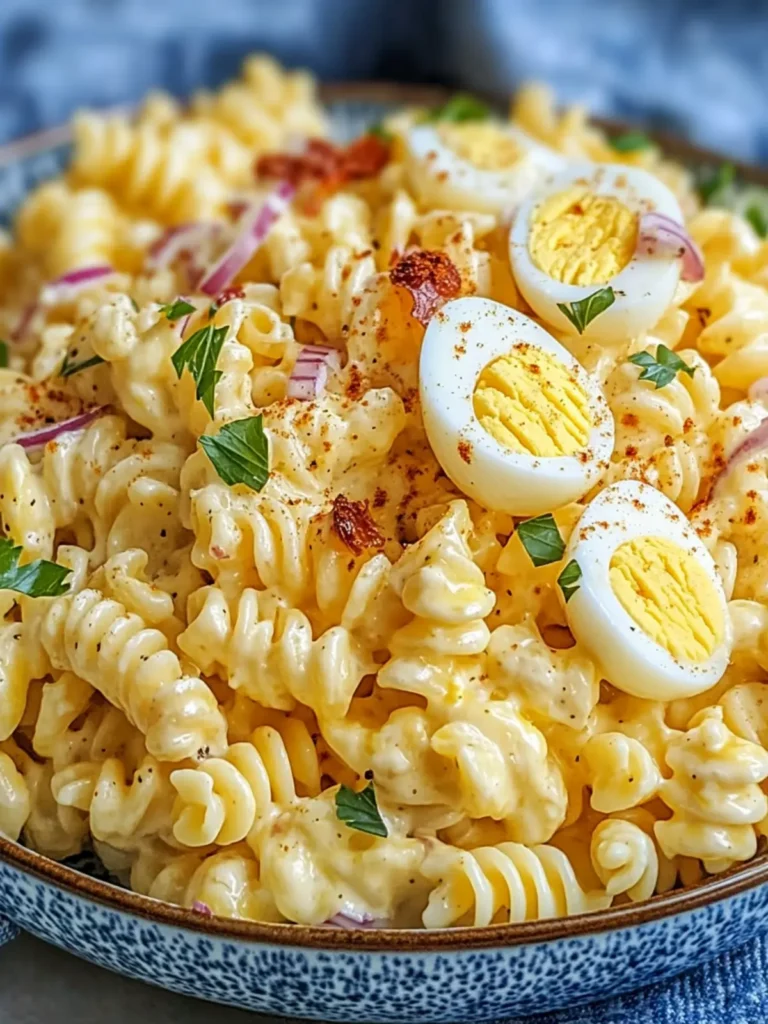 Deviled Egg Pasta Salad that Dazzles at Every Gathering 3 Deviled Egg Pasta Salad