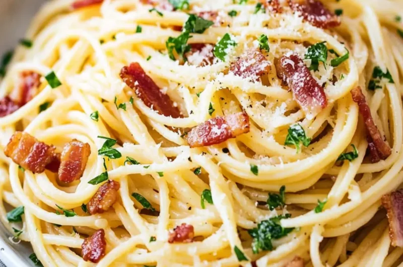 Easy Garlic Bacon Pasta