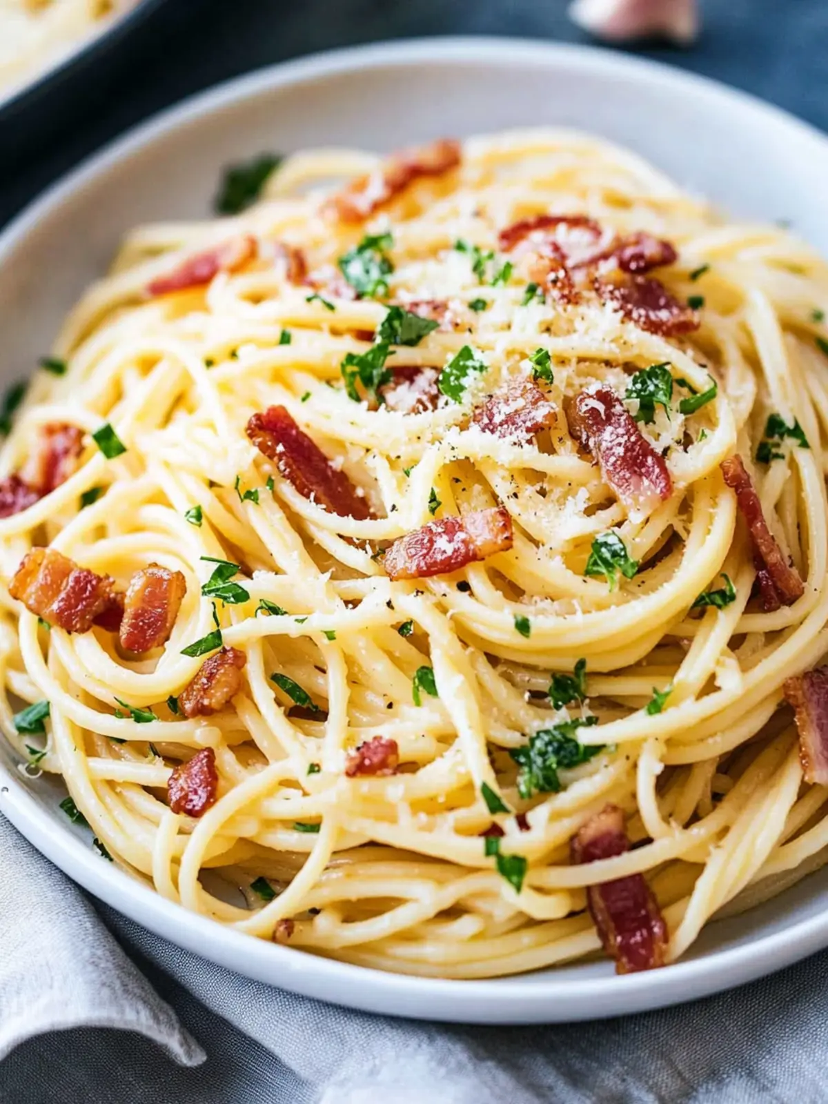Easy Garlic Bacon Pasta