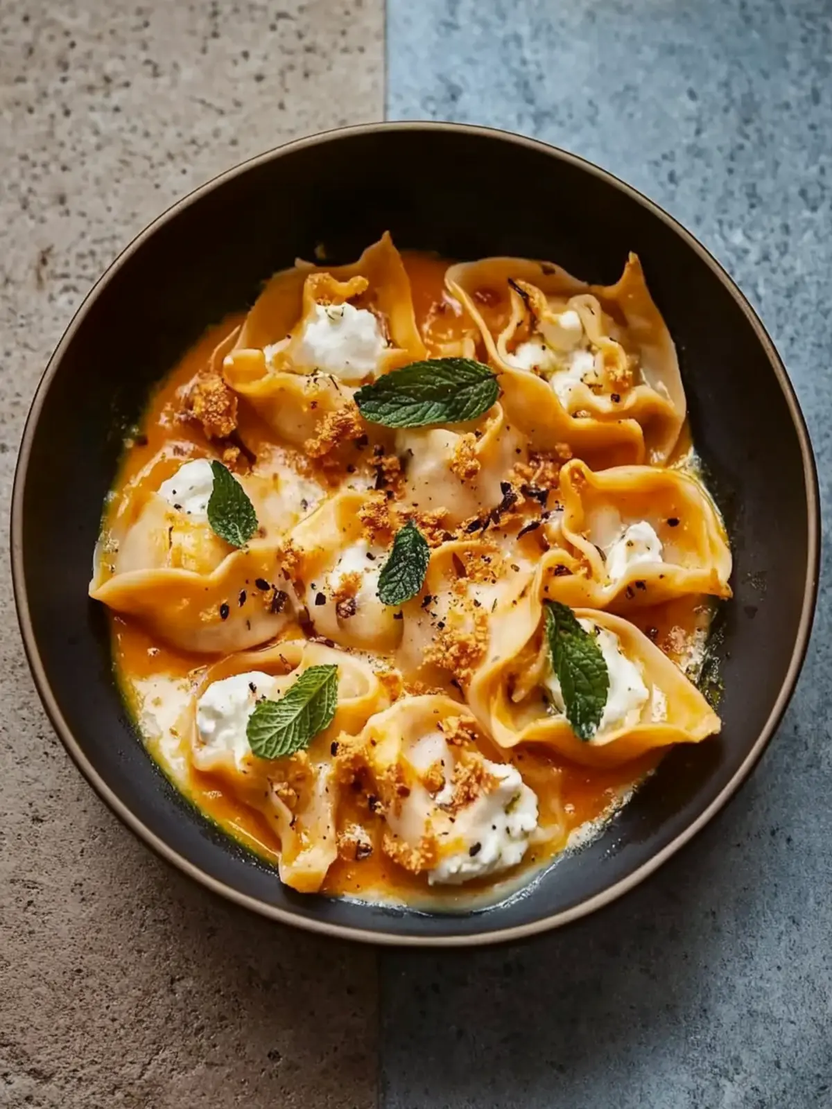 Red Kuri Squash and Goat's Cheese Manti: Cozy Comfort Dish 5 Red Kuri squash and goat's cheese manti