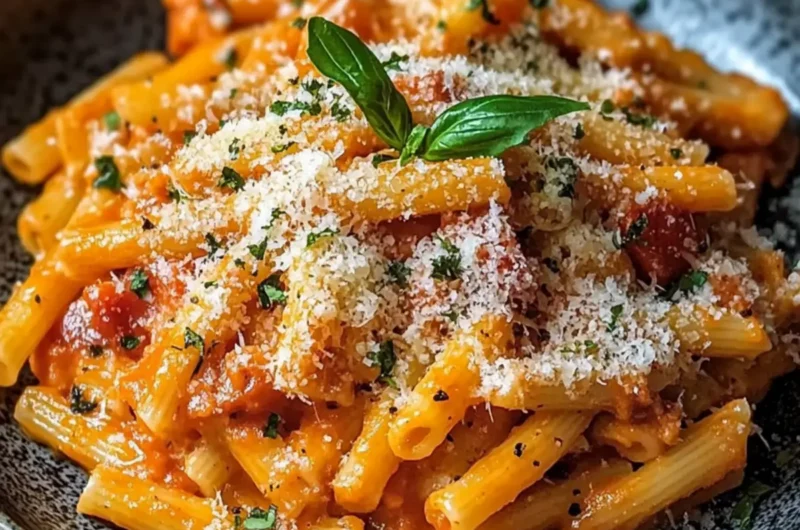 Tomato Garlic Pasta creamy