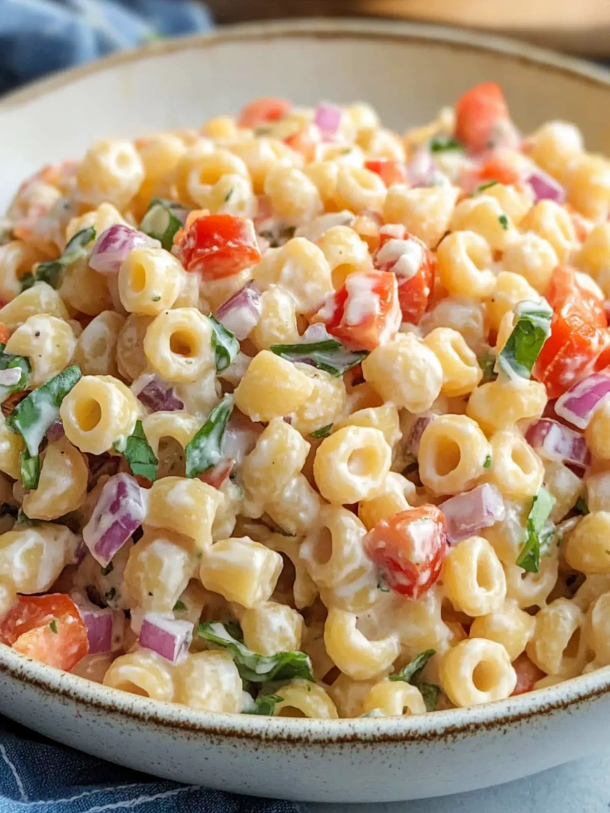 Creamy Ditalini Pasta Salad
