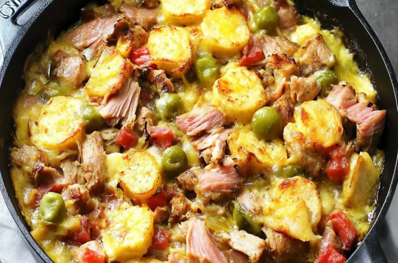Cast Iron Cuban Pork Casserole