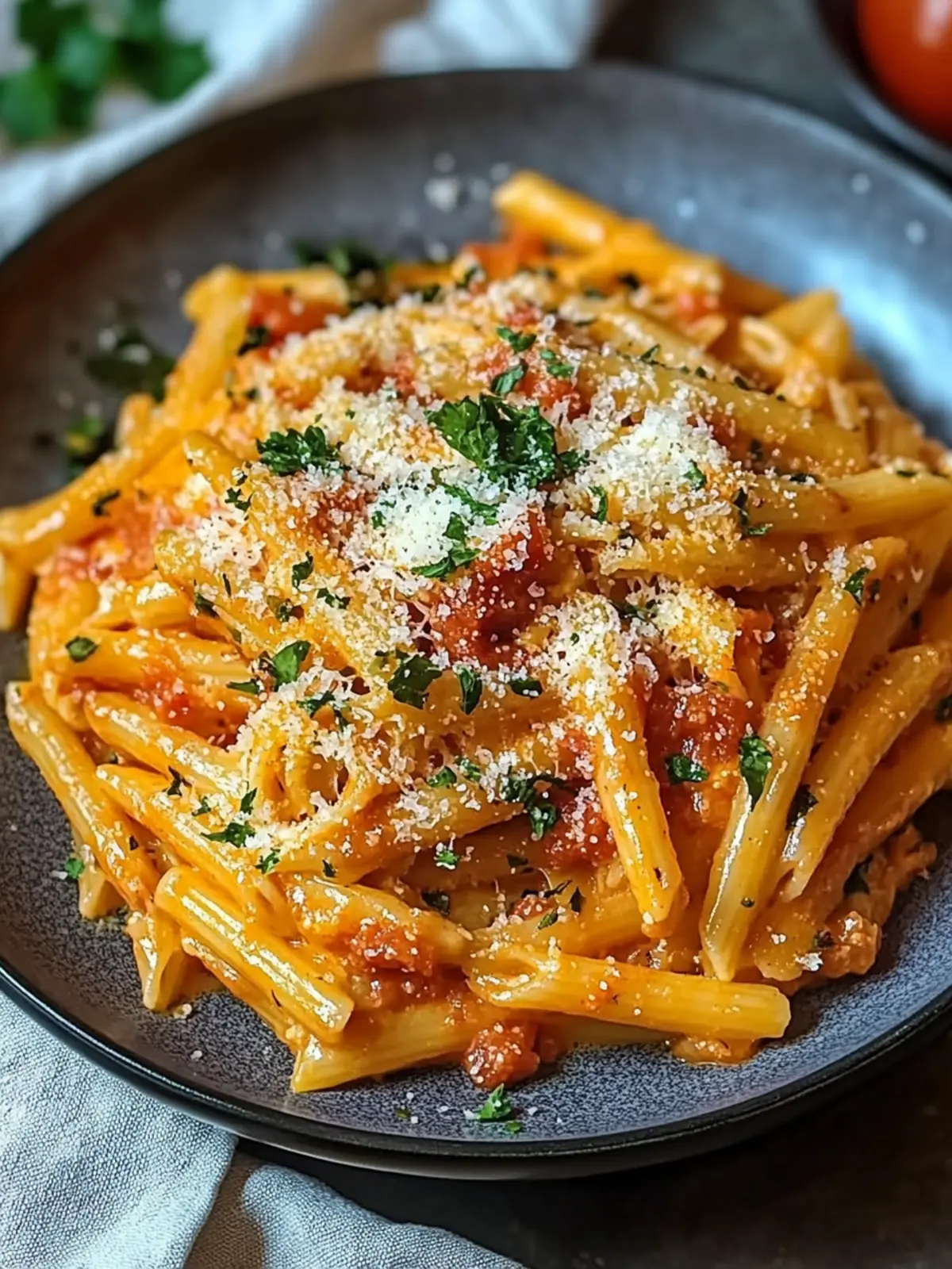 Creamy Tomato Garlic Pasta: Quick Comfort in Every Bite 4 Tomato Garlic Pasta creamy