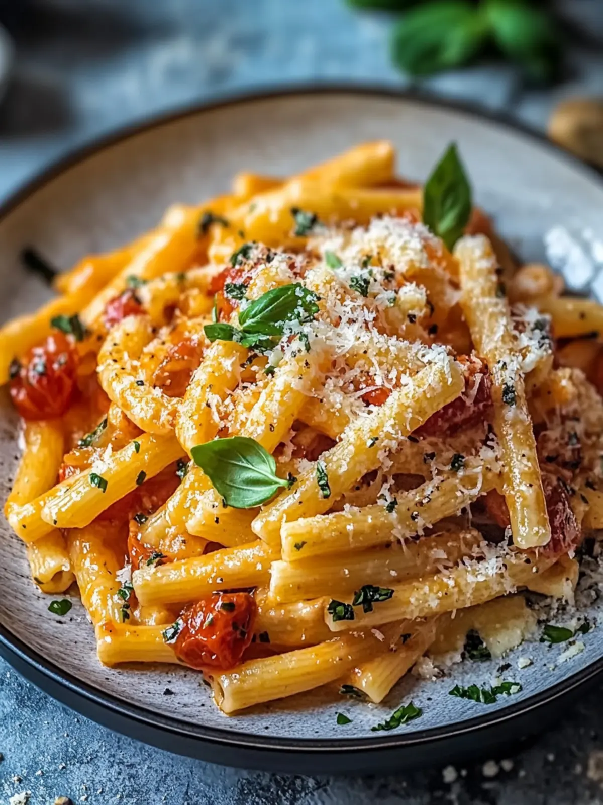 Creamy Tomato Garlic Pasta: Quick Comfort in Every Bite 3 Tomato Garlic Pasta creamy