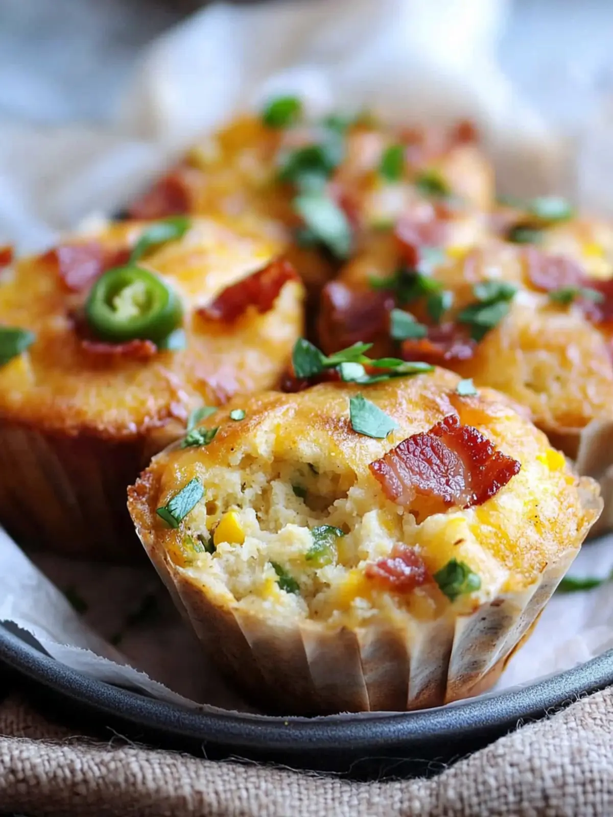 Cornbread Tamale Bites with Jalapeno, Cheese and Bacon Delight 3 Cornbread Tamale Bites with Jalapeno, Cheese and Bacon