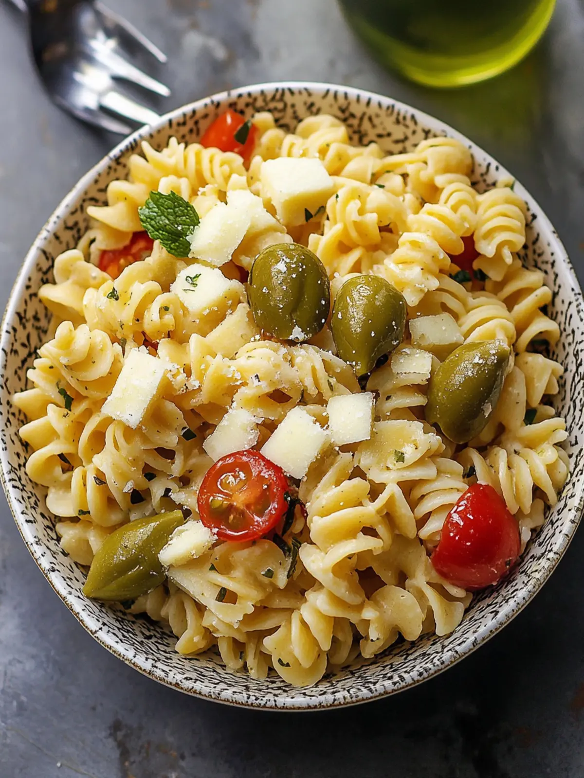 Dirty Martini Pasta Salad