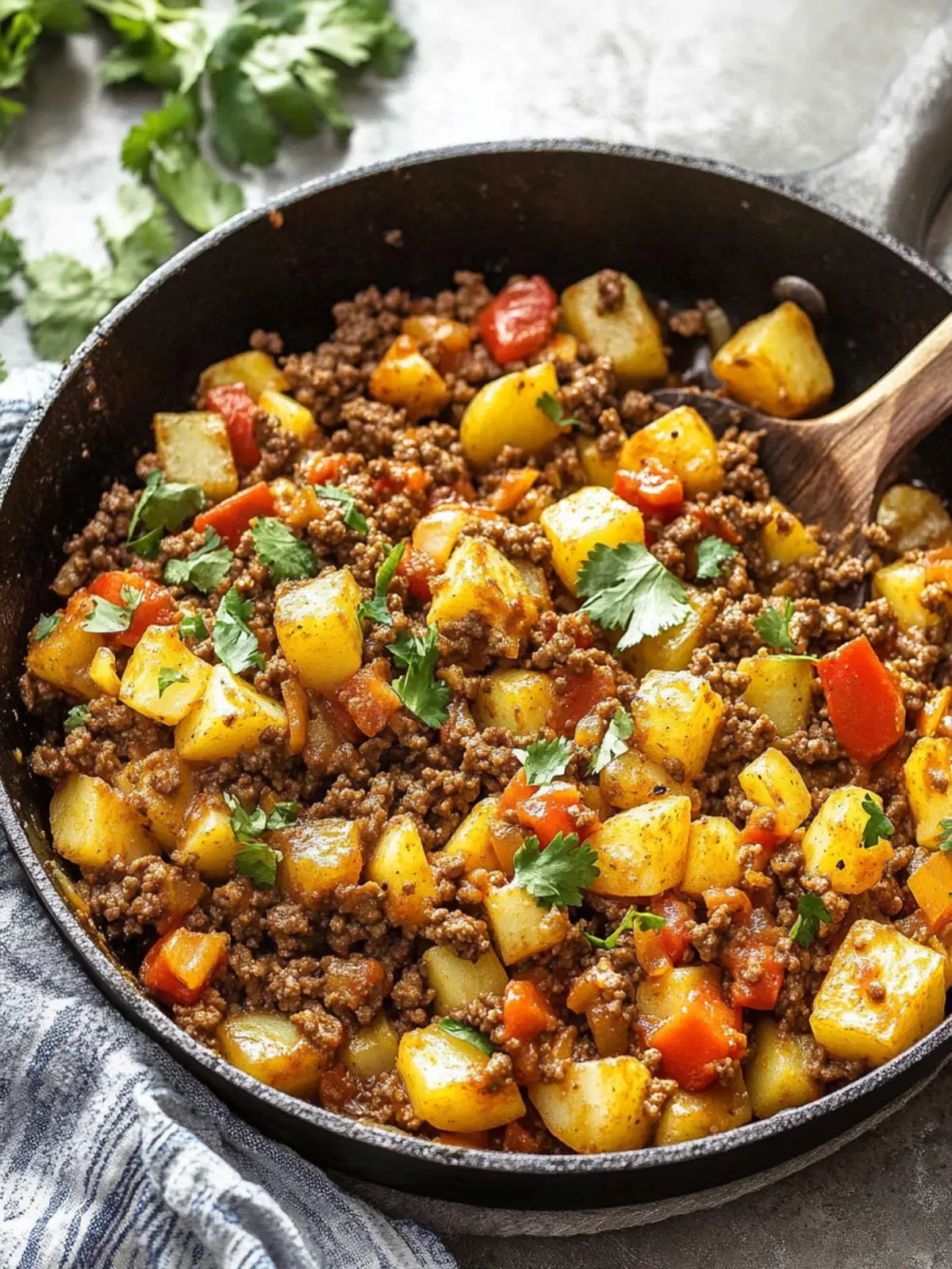Savory Mexican Ground Beef and Potato Skillet for Family Fun 4 Mexican Ground Beef and Potato Skillet