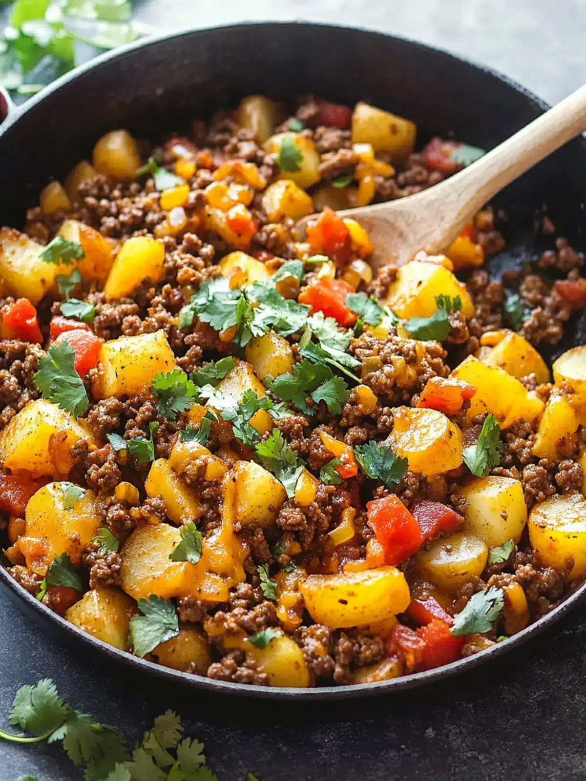 Savory Mexican Ground Beef and Potato Skillet for Family Fun 5 Mexican Ground Beef and Potato Skillet