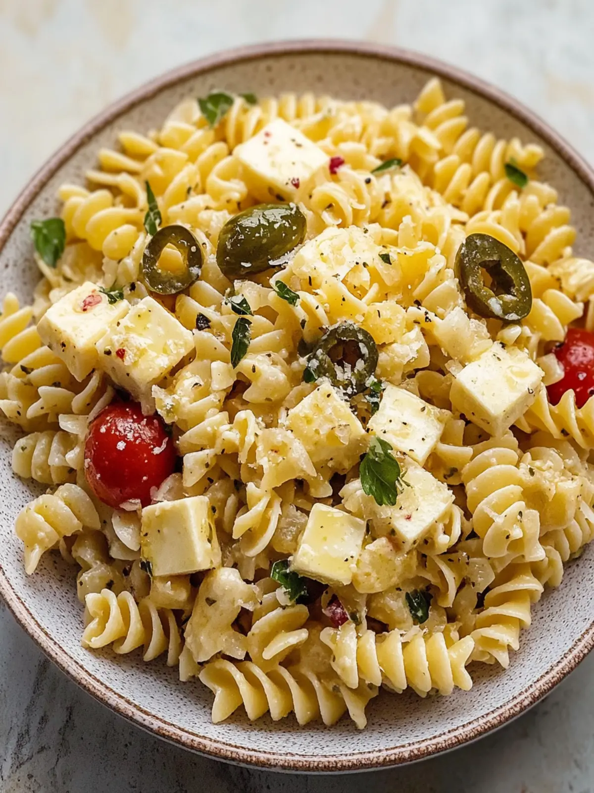 Dirty Martini Pasta Salad