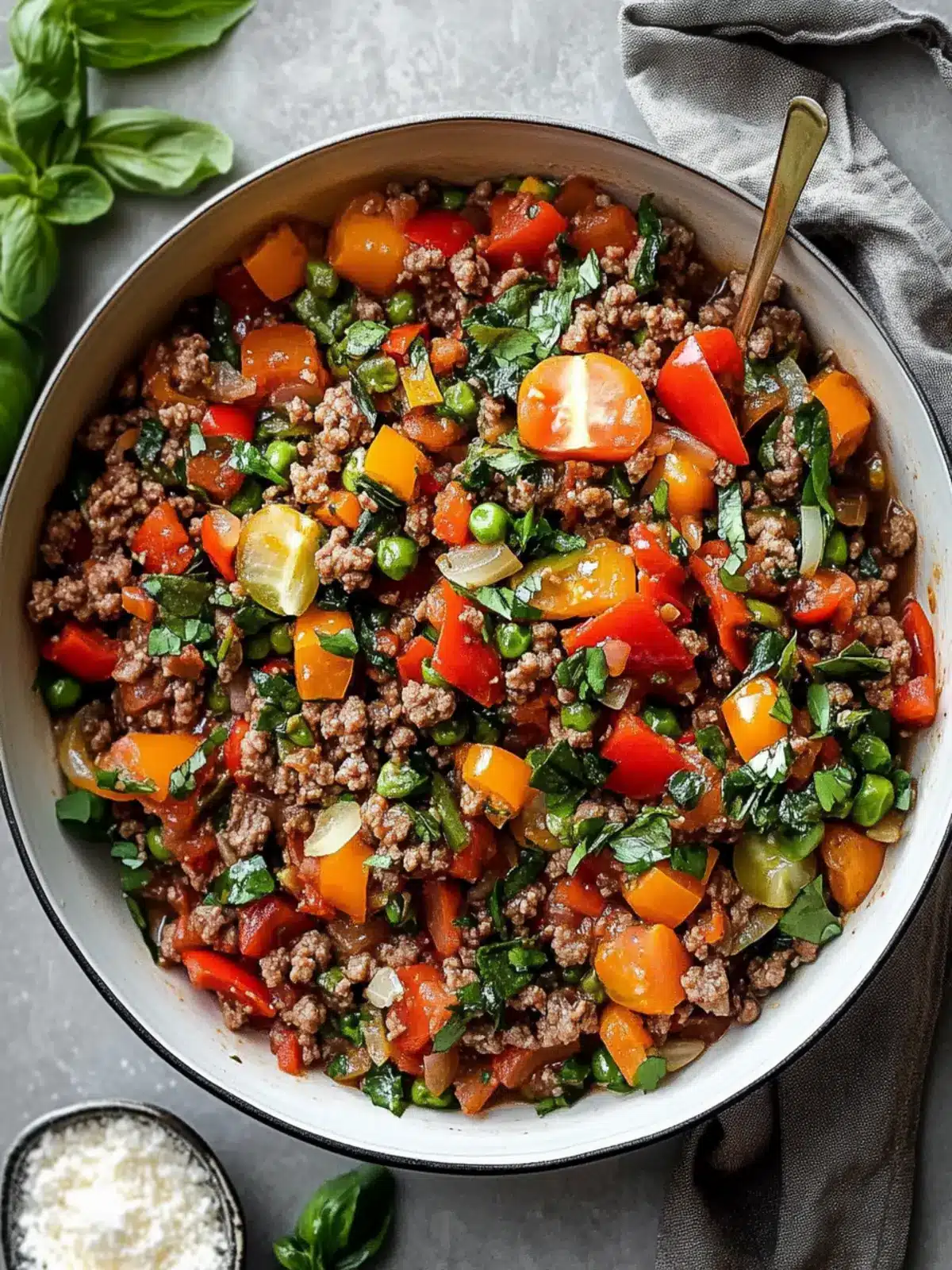Mediterranean Ground Beef Stir Fry