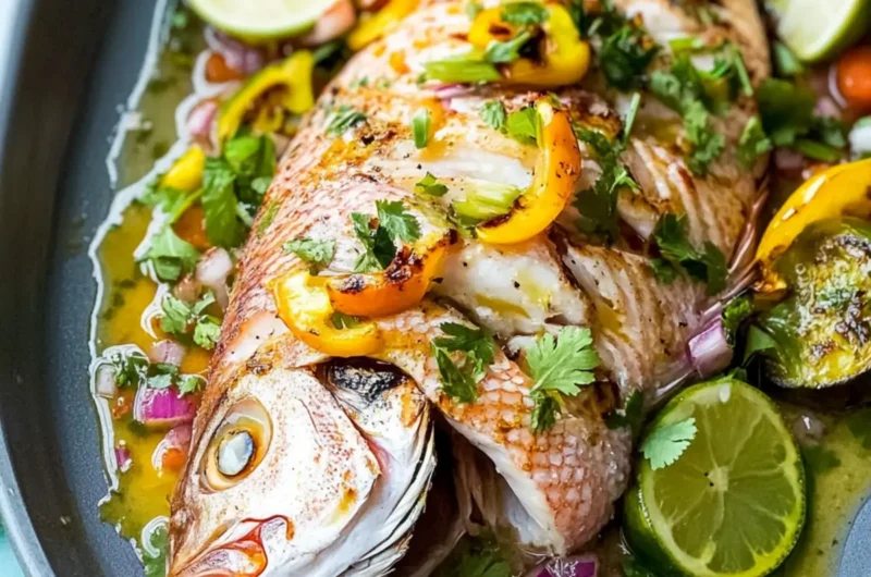Caribbean Grilled Yellowtail Snapper