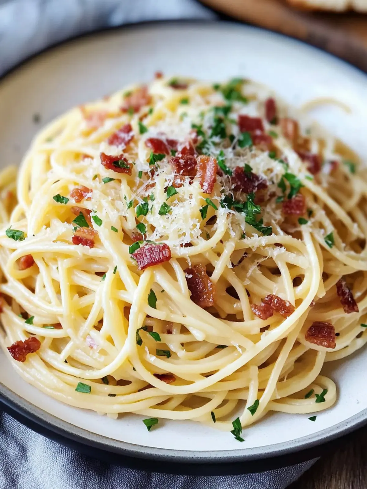 Easy Garlic Bacon Pasta