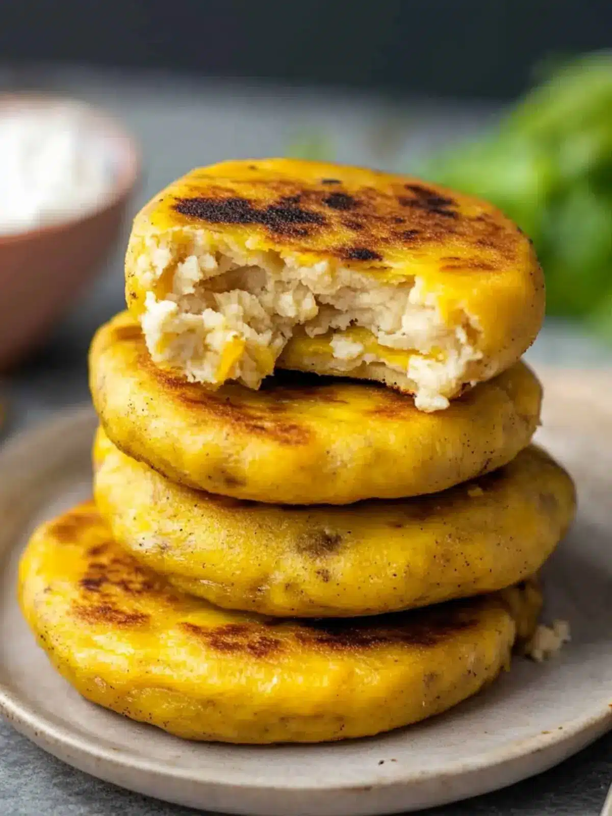 Plantain Arepas: Quick 4-Ingredient Delight for Breakfast 4 Plantain Arepas