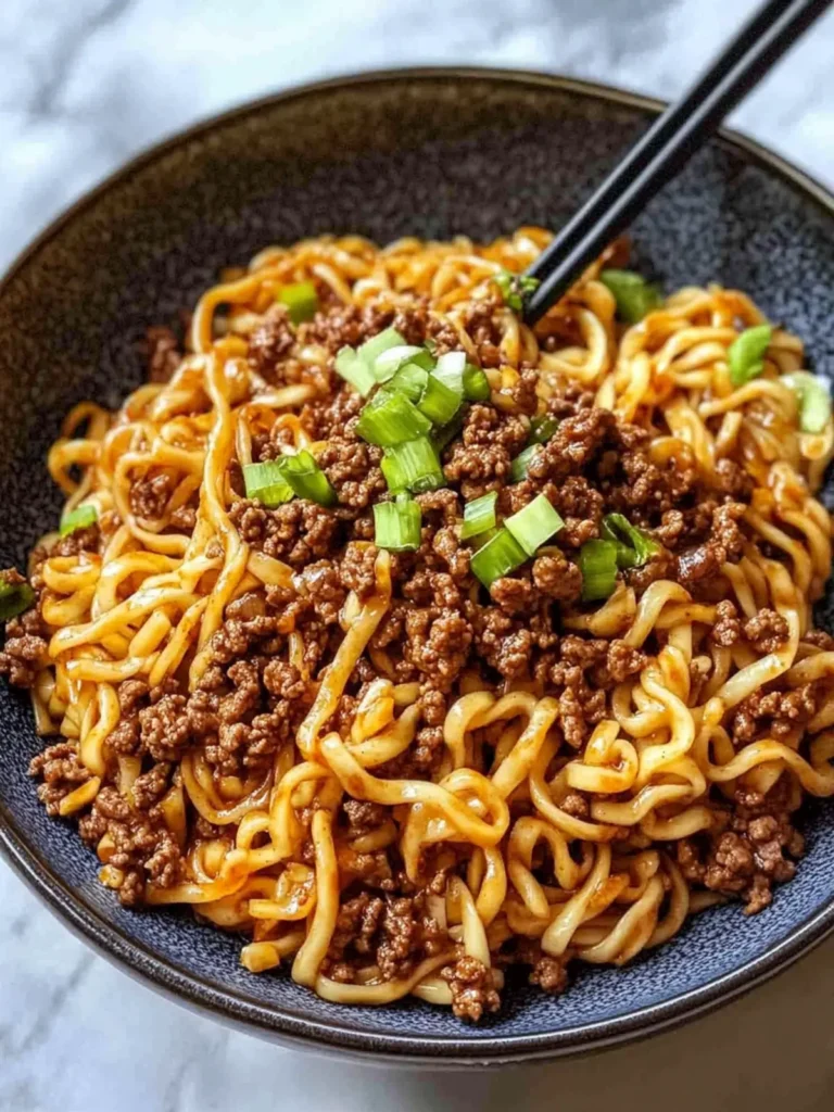 Savor the Moment with Mongolian Ground Beef Noodles 4 Mongolian Ground Beef Noodles