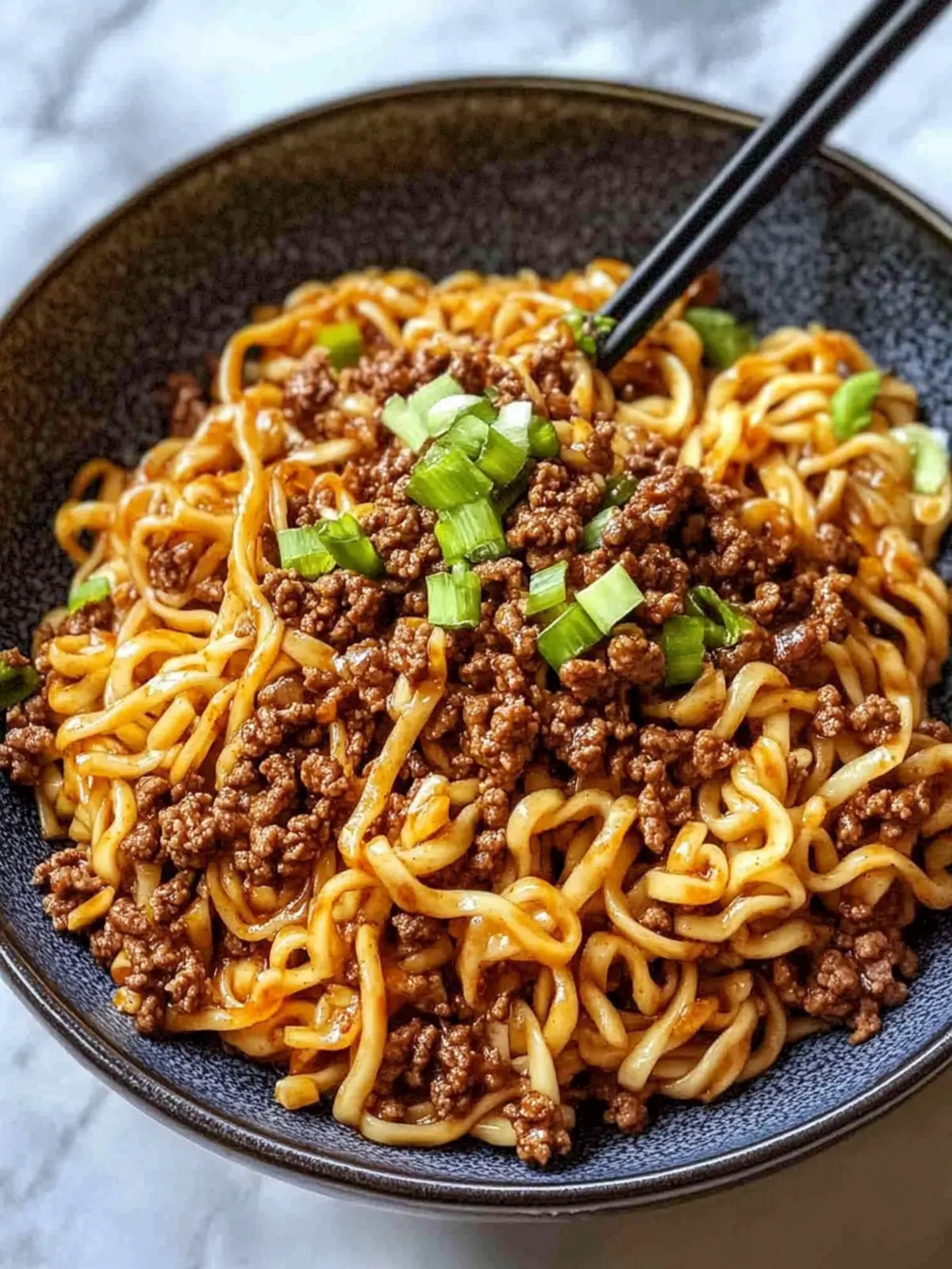 Savor the Moment with Mongolian Ground Beef Noodles 4 Mongolian Ground Beef Noodles