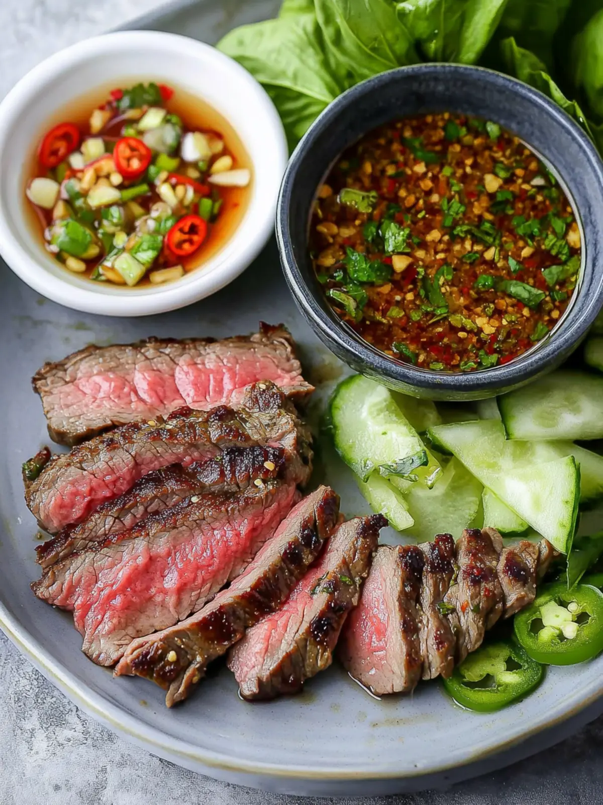 Crying Tiger Steak with Thai Dipping Sauce for Bold Flavor 4 Crying Tiger- Steak with Thai Dipping Sauce