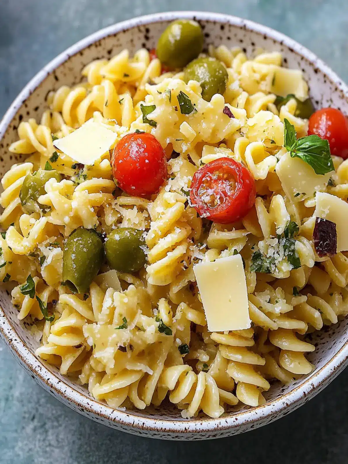 Dirty Martini Pasta Salad