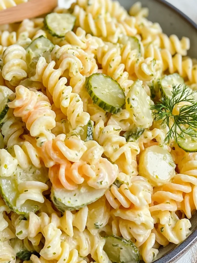 Creamy Dill Pickle Pasta Salad for Refreshing Summer Fun 2 Dill Pickle Pasta Salad