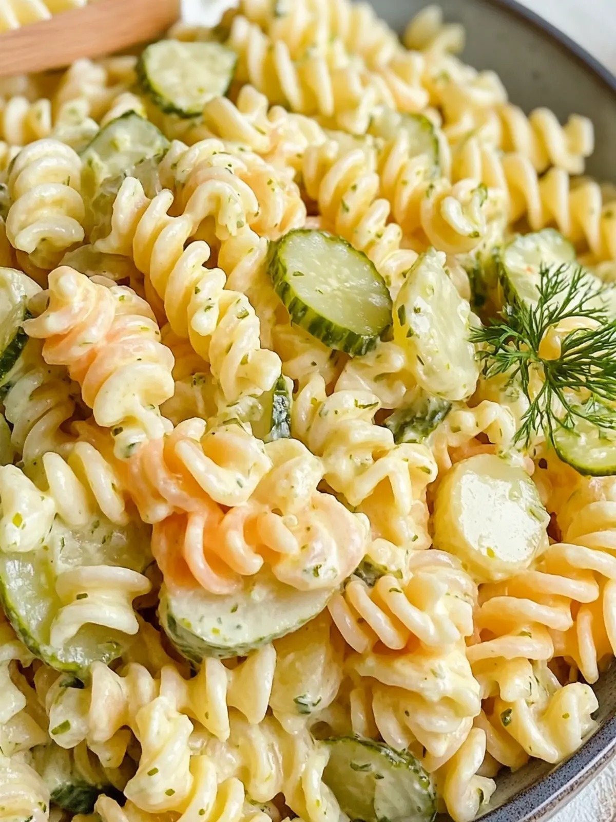 Creamy Dill Pickle Pasta Salad for Refreshing Summer Fun 2 Dill Pickle Pasta Salad