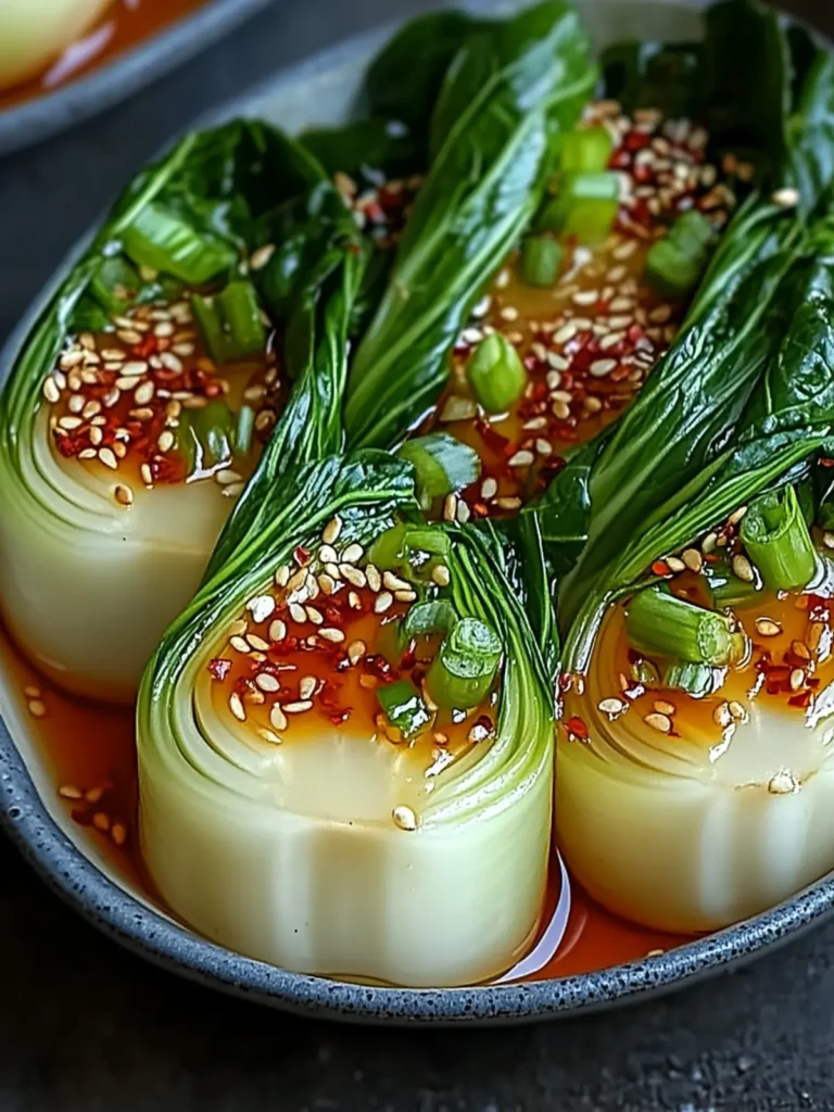 Spicy Bok Choy with Ginger Chili Sauce in Under 15 Minutes 4 Bok Choy with Ginger Chili Sauce