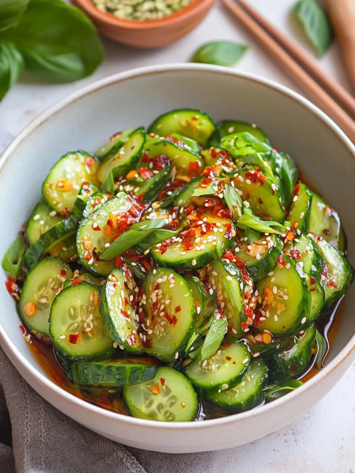 Spicy Asian Cucumber Salad