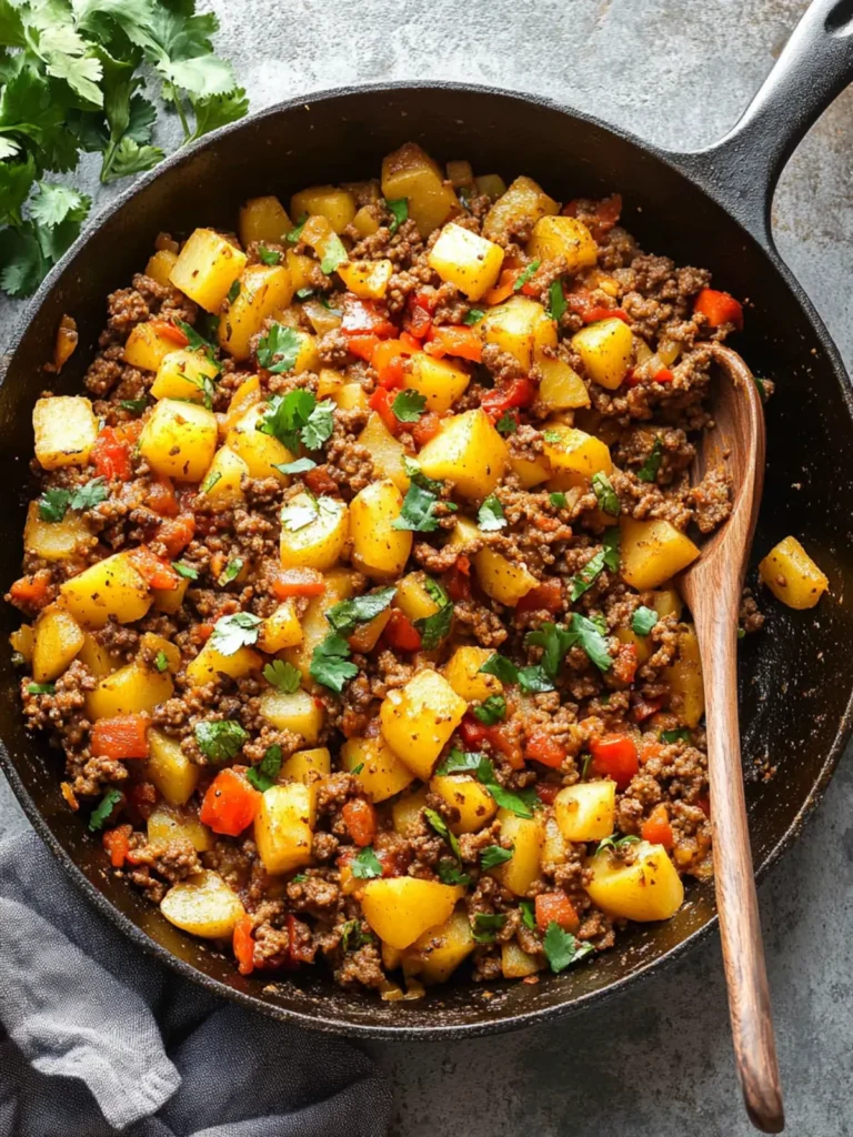 Savory Mexican Ground Beef and Potato Skillet for Family Fun 2 Mexican Ground Beef and Potato Skillet