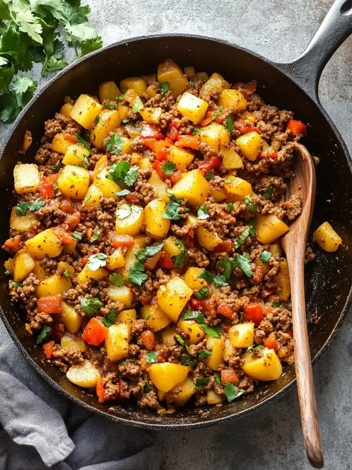 Savory Mexican Ground Beef and Potato Skillet for Family Fun 2 Mexican Ground Beef and Potato Skillet