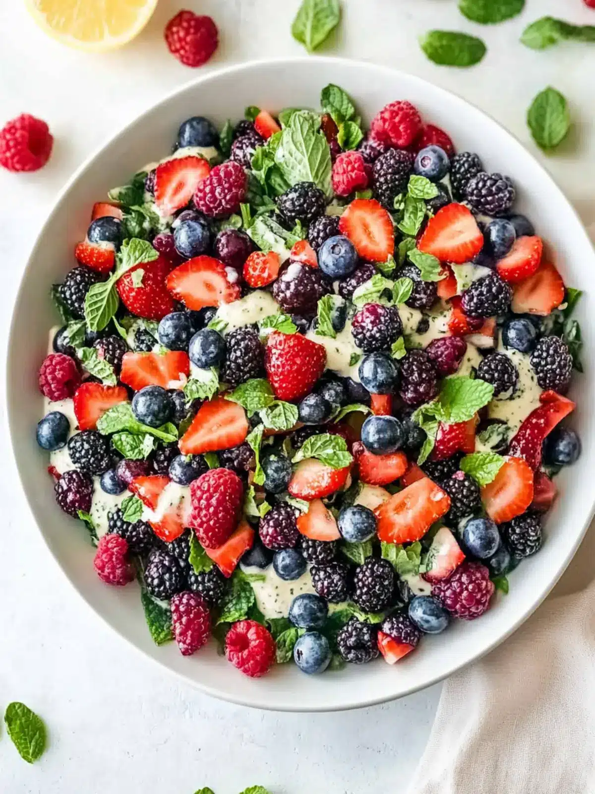 Superfood Berry Salad with Creamy Lemon Herb Dressing Bliss 5 Superfood Berry Salad with Creamy Lemon Herb Dressing