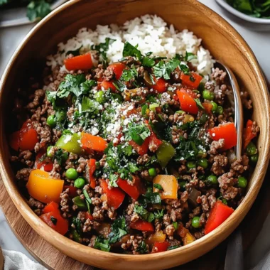 Mediterranean Ground Beef Stir Fry