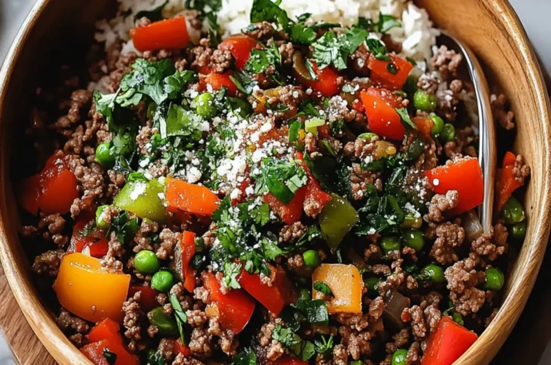Mediterranean Ground Beef Stir Fry