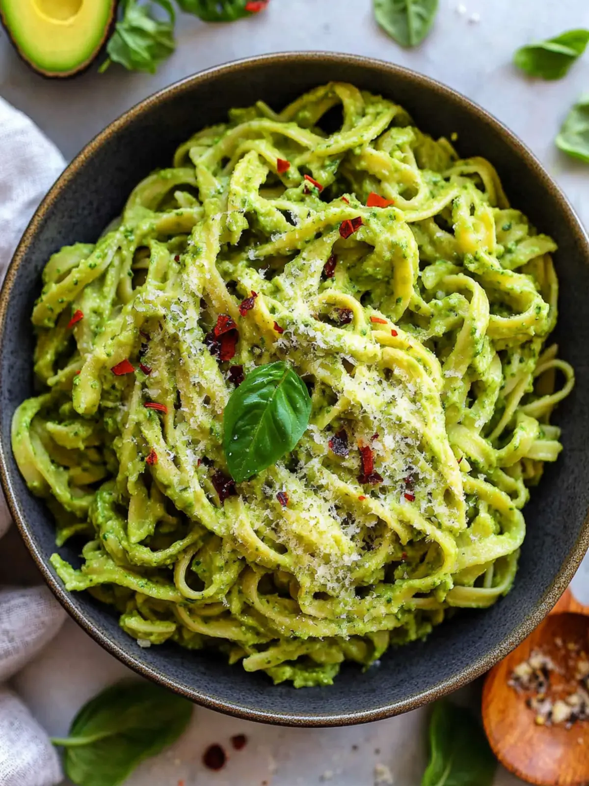 Avocado Pesto Pasta