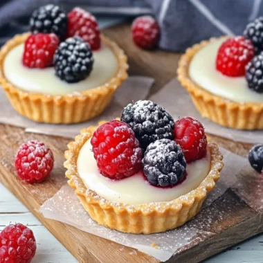 Coconut Tarts with Berries – A Refreshing No-Bake Delight 9 Coconut Tarts with Berries