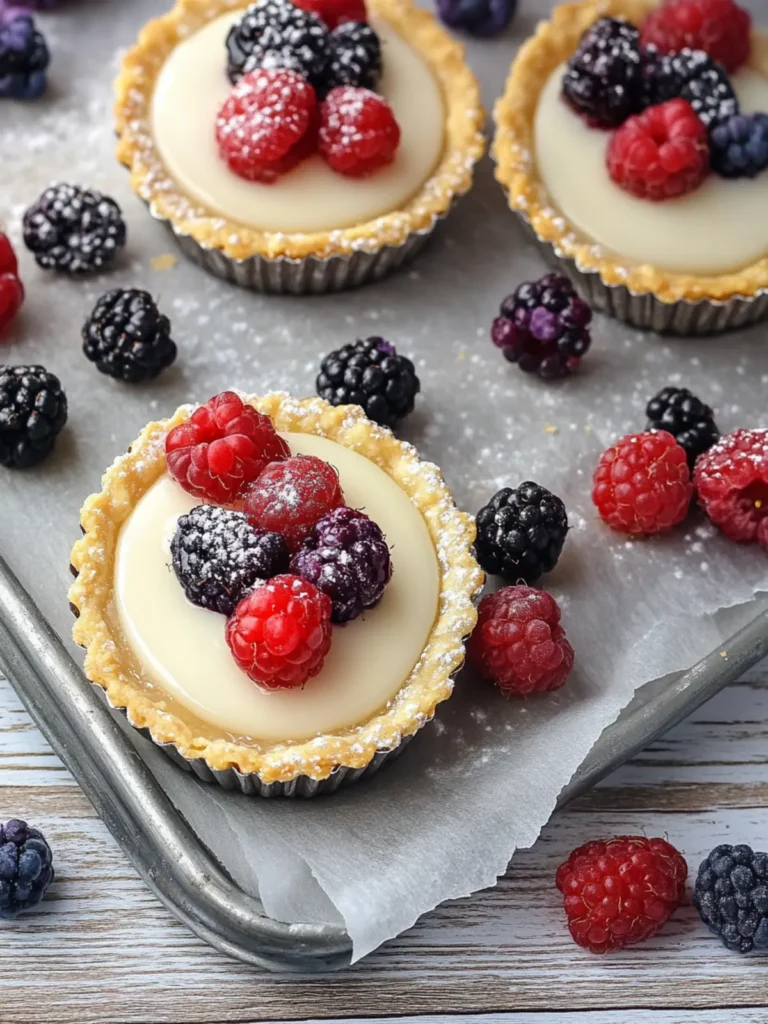 Coconut Tarts with Berries – A Refreshing No-Bake Delight 3 Coconut Tarts with Berries