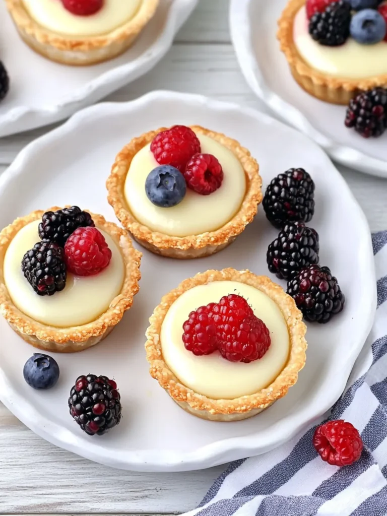 Coconut Tarts with Berries – A Refreshing No-Bake Delight 4 Coconut Tarts with Berries