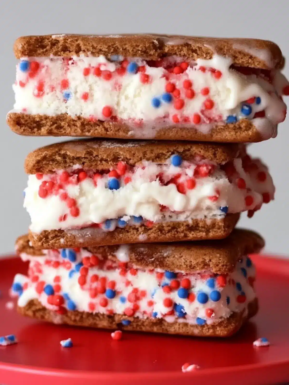 Festive 4th of July Ice Cream Sandwiches to Chill Your Summer 2 4th of July Ice Cream Sandwich