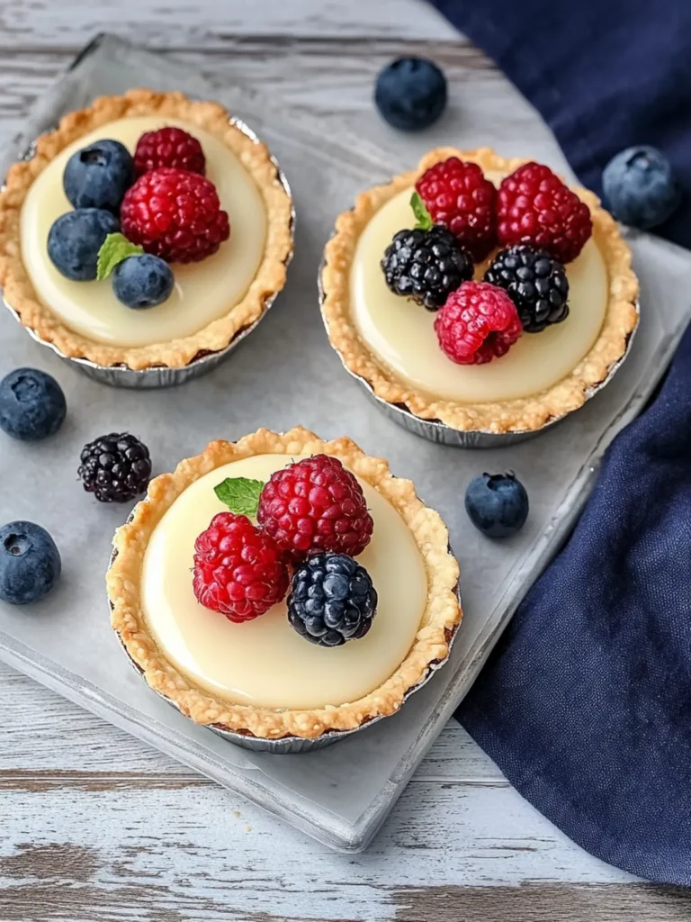 Coconut Tarts with Berries – A Refreshing No-Bake Delight 2 Coconut Tarts with Berries