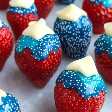 Delicious Red White and Blue Chocolate Covered Strawberries 10 Red White and Blue Chocolate Covered Strawberries