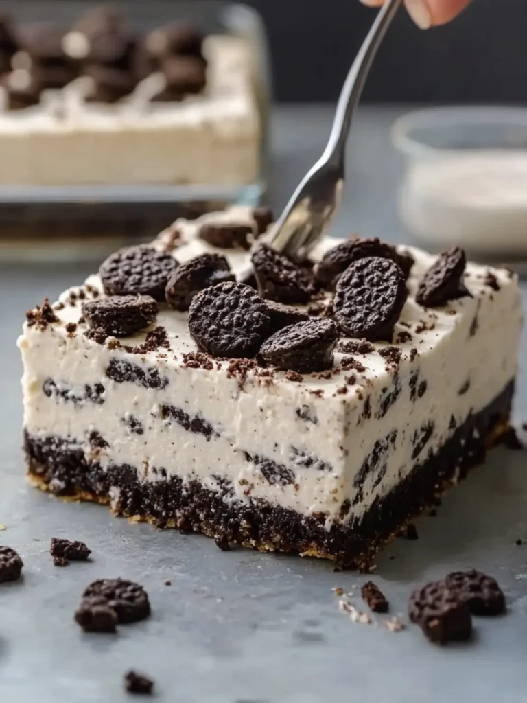 No-Bake Cookies and Cream Cheesecake Bars That Wow! 2 No-Bake Cookies and Cream Cheesecake Bars
