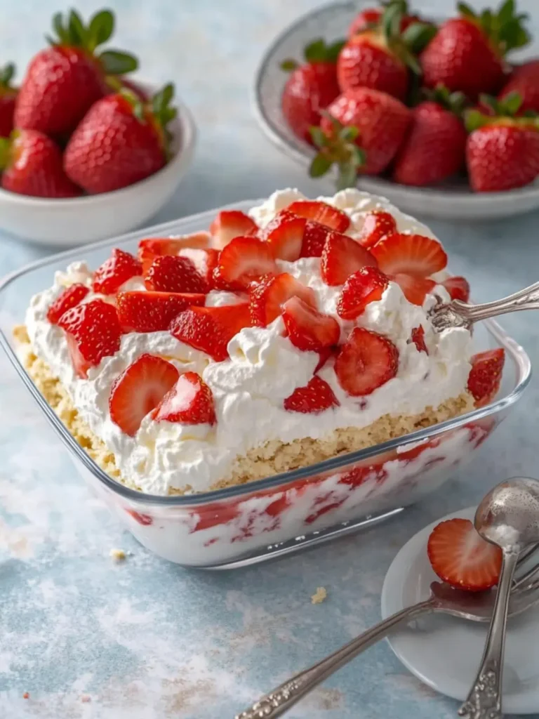 Delicious No-Bake Strawberry Delight for Easy Summer Treats 4 No-Bake Strawberry Delight