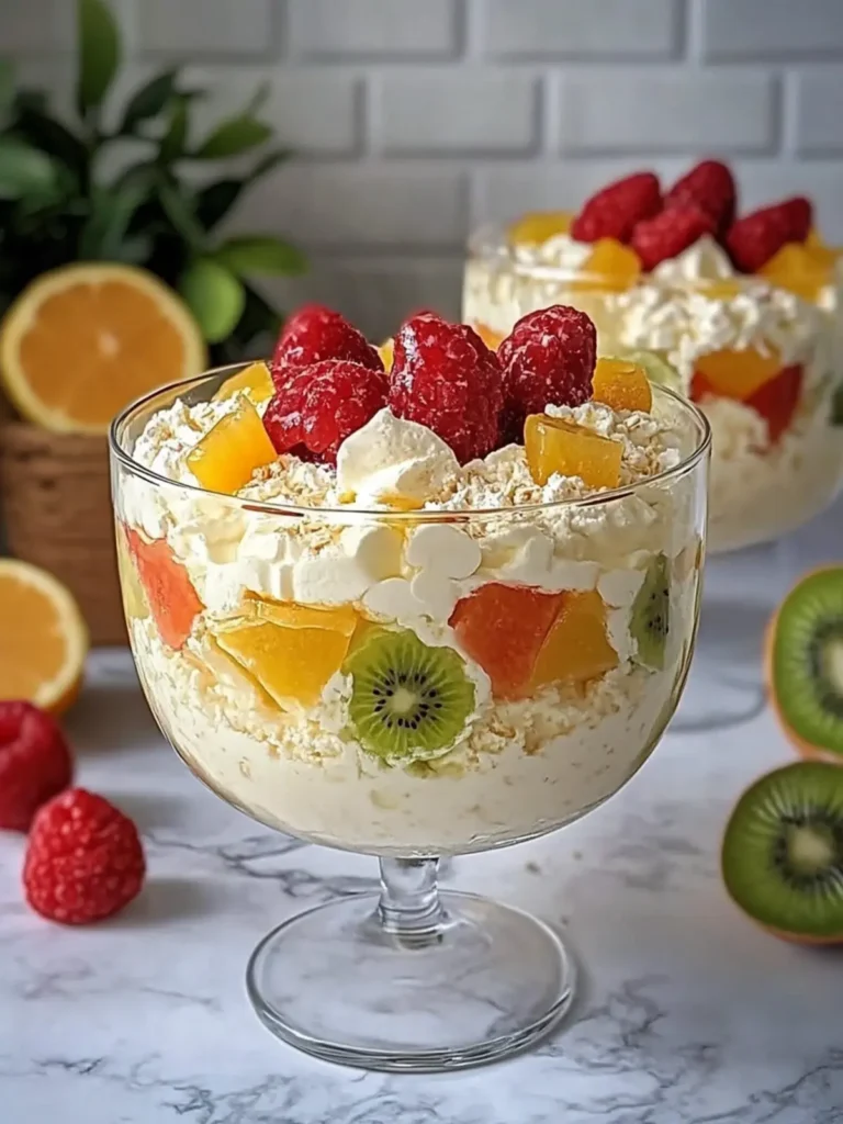 Tropical Creamy Fruit Dessert That Brightens Any Day 4 Tropical Creamy Fruit Dessert