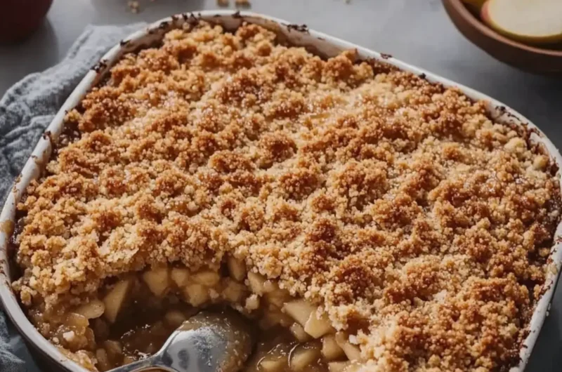 Salted Caramel Apple Crumble