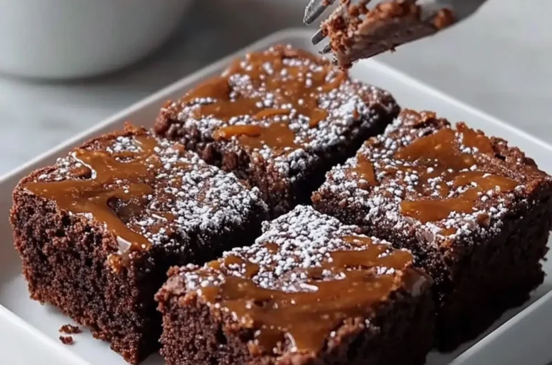 Espresso Caramel Brownies