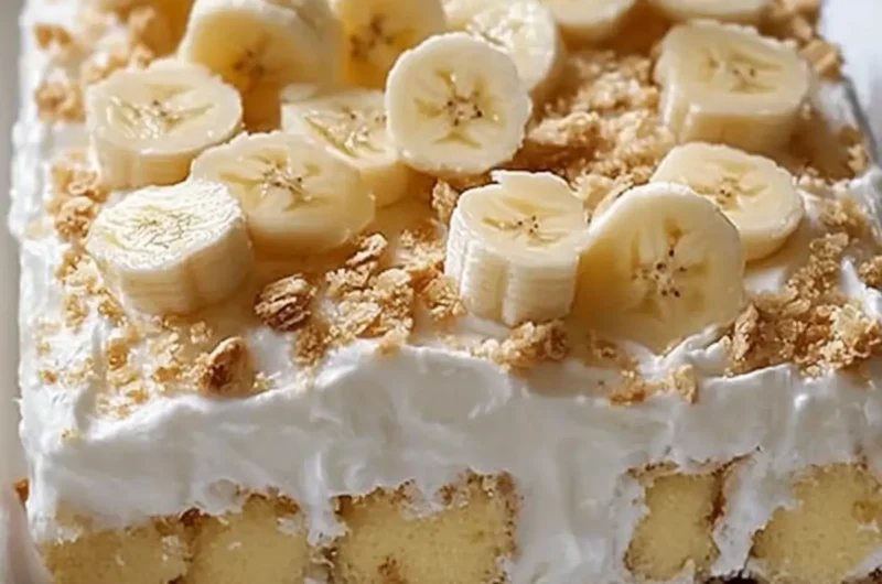 Banana Cream Pie Poke Cake