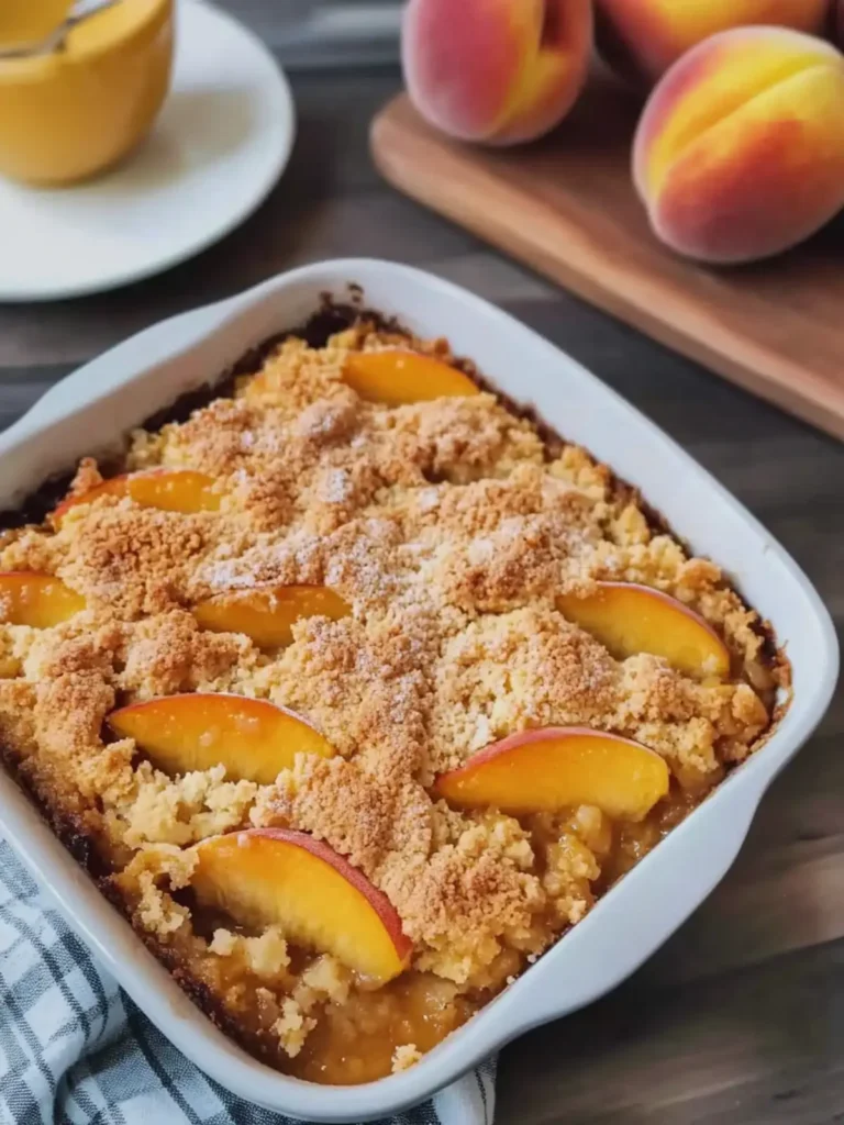 Easy Peach Cobbler Dump Cake That Will Wow Your Guests 2 Peach Cobbler Dump Cake