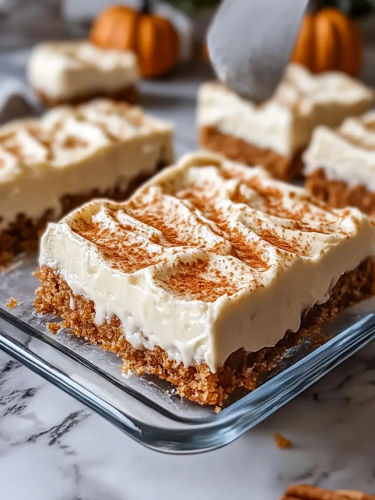 Indulge in Velvety Pumpkin Spice Bars with Silky Cream Cheese Frosting 4 Velvety Pumpkin Spice Bars with Silky Cream Cheese Frosting