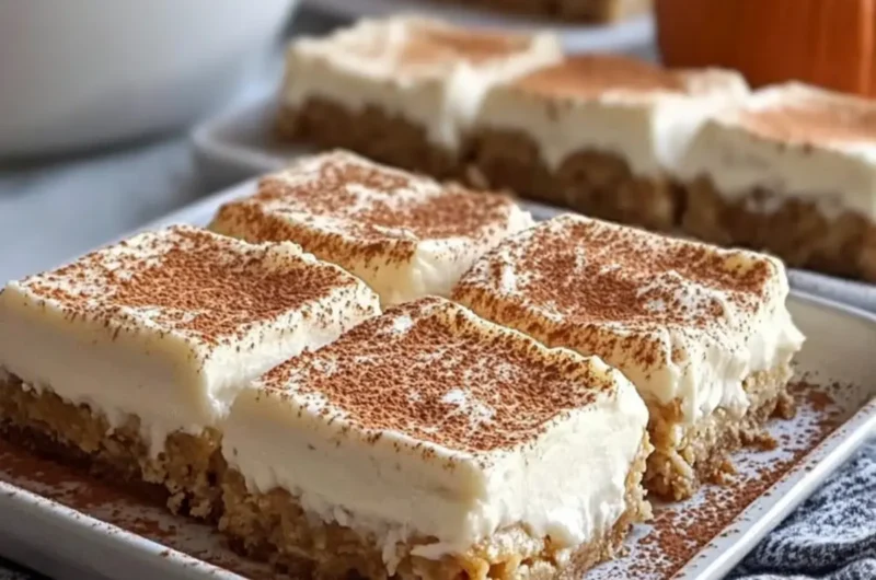 Creamy Frosted Pumpkin Spice Bars