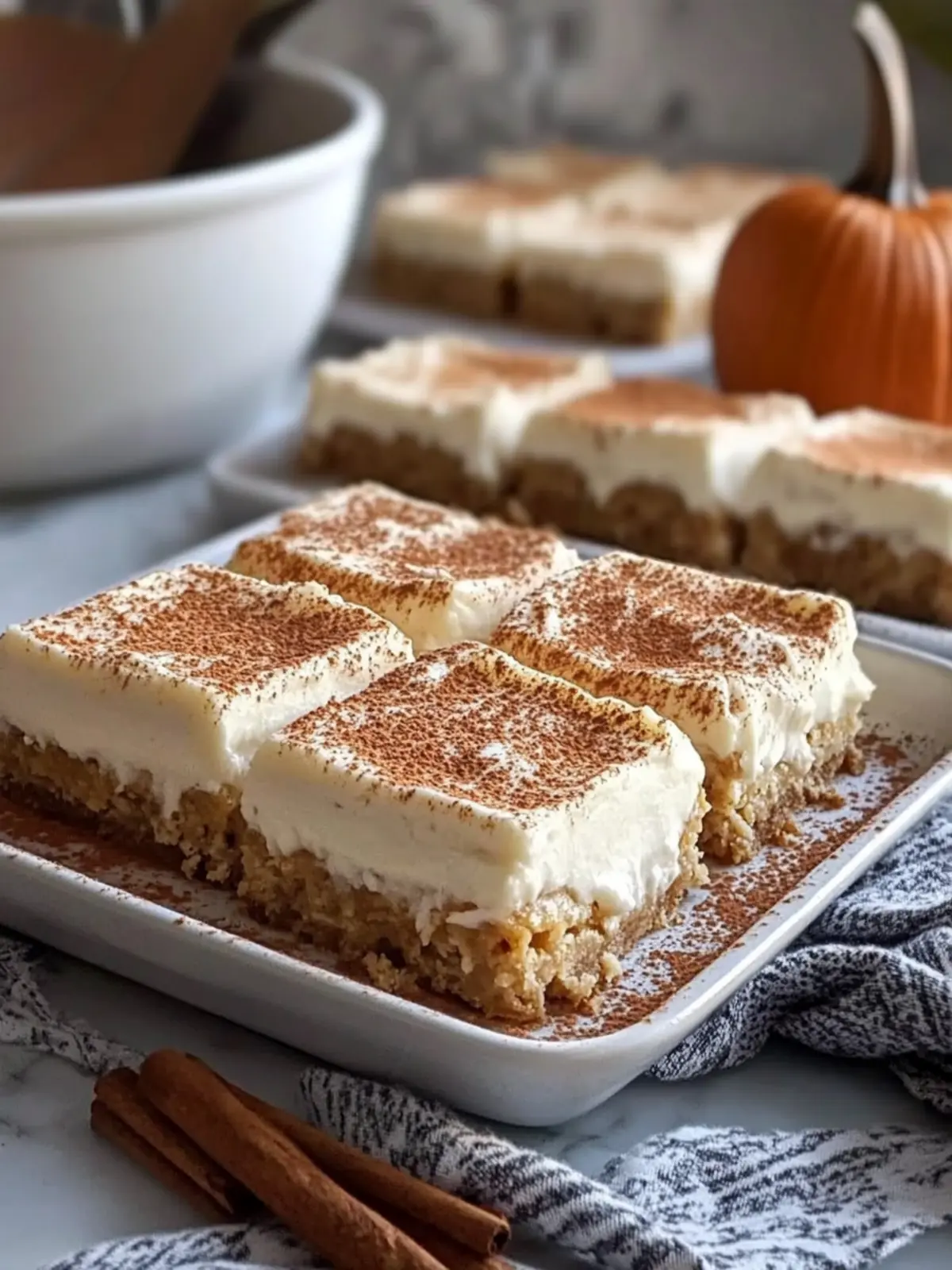 Deliciously Creamy Frosted Pumpkin Spice Bars You’ll Love 6 Creamy Frosted Pumpkin Spice Bars